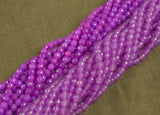 JADE Faceted Round 6mm Purple