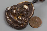 Buddha Face Pendant, Approx 2.00 inch long,Sold as 1 Piece