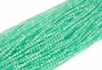 JADE Faceted Round 4mm Random -Full Strand 15.5 inch Strand AAA Quality
