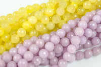 JADE Faceted Round 8mm Violet