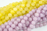 JADE Faceted Round 8mm Violet