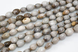 Natural African Jobo Seed Beads, Pod Shape 7x10mm Size, long strands. 20" Gemstone Beads