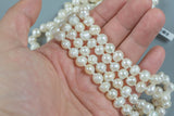 Long Knotted Necklace- Fresh Water Pearl- 36 inches Long- Ready to wear- Long Necklace