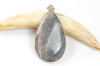 Labradorite TearDrop Silver Wrap, Large and Medium Size