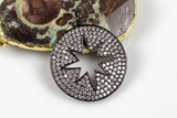 Starburst CZ Pave 24mm Pendant