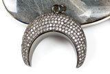 Crescent Moon CZ Pave High Quality!