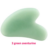 Gua Sha Guasha Natural Rose Quartz Massaging Stone Tool Massage Stone Natural Amethyst Jade Black Onyx Green Aventurine Howlite Gua Sha