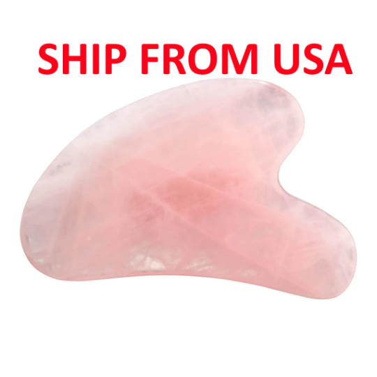 Gua Sha Guasha Natural Rose Quartz Massaging Stone Tool Massage Stone Natural Amethyst Jade Black Onyx Green Aventurine Howlite Gua Sha