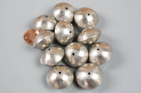 Natural Authentic Ethiopian Jumbo Saucer Silver Bead 26mm -1 pc per Order Gemstone Beads