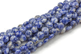 Natural Sodalite- Puffy Coin Beads-10mm- 41 Pieces- Special Shape- Full Strand- 16 Inches Gemstone Beads