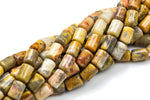 Natural Crazy Laced Agate-  Barrel Shape- 10*14mm-28 Pieces- Special Shape- Full Strand- 16 Inches Gemstone Beads