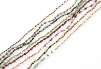 Eddie- Extra Long Knotted Necklace- Perfect for Layering- 56 inches- Double Wrap