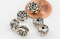 Bead 925 Bali Sterling silver 2 per order-s12