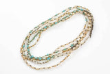 Eddie- Extra Long Knotted Necklace- Perfect for Layering- 56 inches- Double Wrap