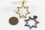 Etsy Exclusive- Starburst Sunburst CZ Pave 30mm Pendant