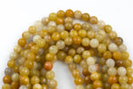 Natural 8mm- JADE Faceted Round- Single or Bulk- 15.5" - Yellow Jade -Full Strand 15.5 inch Strand AAA Quality Gemstone Beads