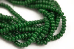 JADE Faceted Roundel- Emerald