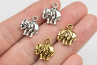 19 Lucky Elephant Metal Charms 14x16mm 179-1365