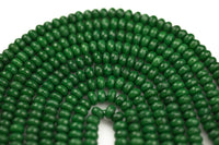 JADE Faceted Roundel- Emerald