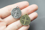 6 Saint Benedict Benito Catholic Charms 22mm 1082-10177