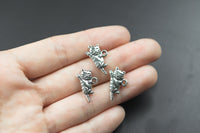 15 Cat Pewter Charms 11x19mm 995-11497