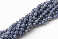 Natural Sapphire in full strands, Facetd Round- 5mm, 6mm, 8mm- Full 15.5 Inch strand AAA Quality Gemstone Beads