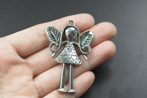 1 Girl Pewter Pendant 37x57mm 994-1725