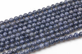 Natural Sapphire in full strands, Facetd Round- 5mm, 6mm, 8mm- Full 15.5 Inch strand AAA Quality Gemstone Beads