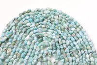 Natural Larimar Nugget Beads - Around 6x9mm in dimensions -16 Inch strand - Wholesale pricing Gemstone Beads