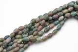 Natural Indian Agate Matte Beads Indian Agate Beads - Barrel Tube Shaped 12x8mm - 1 strand ~15.5" - Special Exclusive Item Gemstone Beads