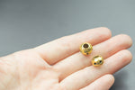6 Large Hole Beads PEWTER BEADS 11mm 819-5193