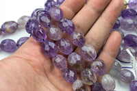 Natural Ametrine High Quality Freeform Faceted Nuggets - Approx 18x15mm - Full Strand 16" Gemstone Beads