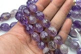 Natural Ametrine High Quality Freeform Faceted Nuggets - Approx 18x15mm - Full Strand 16" Gemstone Beads