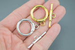 3 Pairs Medium PEWTER Toggles 25mm 540-2202