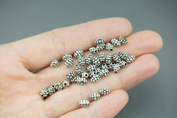 80 Grape PEWTER BEADS 4mm 491-0085