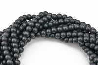 Natural Large Hole Matte Black Onyx Beads, Matte Onyx, High Quality in  Round Full Strand 8 inch strand-Hole Size 2.0mm AAA Quality  Smooth