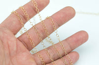 Gold Filled Round Chain, 3.4mm, Wholesale, USA Made, Chain by foot