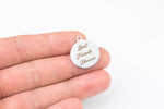 Stainless Steel Charms- Best Friends Forever- Laser Engraved Silver Tone - Bulk Pricing