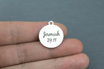 Stainless Steel Charms - Jeremiah 29:11 Bible Quote Christian Religious Charms - Laser Engraved Silver Tone - Bulk Pricing