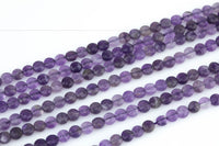 Natural Amethyst- Full Strands-15.5 inches-5mm-  Nice Size Hole- Diamond Cutting,High Facets-Nice and Sparkly-Faceted Coin Gemstone Beads