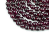 Garnet JADE Faceted Round -Full Strand 15.5 inch Strand, 4mm, 6mm, 8mm, 12mm, or 14mm Beads-Full Strand 15.5 inch Strand