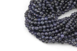 Natural A Quality Iolite Beads Full Strands-15.5 inches- Nice Size Hole- Diamond Cutting, High Facets-Nice and Sparkly-Faceted Round