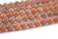 Natural Sunstone Beads AAA Grade Round- 8mm, 10mm, 12mm- Dark Color AAA Quality Smooth Gemstone Beads