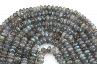 Natural Labradorite AAAA Quality Diamond Cut Beads roundel 4mm, 8mm-Full Strand 15.5 inch Strand Gemstone Beads