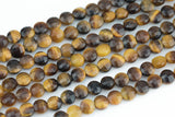 Natural Tiger Eye- Full Strands-15.5 inches-6mm- Nice Size Hole- Diamond Cutting,High Facets-Nice and Sparkly-Faceted Coin Gemstone Beads