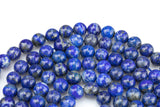 Natural Lapis Beads - No dye, High Quality in Round, 2mm, 3mm, 4mm, 6mm, 8mm, 10mm, 12mm -Full Strand 15.5 inch Strand AAA Quality Smooth