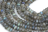 Natural Labradorite AAAA Quality Diamond Cut Beads roundel 4mm, 8mm-Full Strand 15.5 inch Strand Gemstone Beads