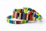 Large Stretchy Bracelet-Multi Stack - 7-7.5- Wholesale Pricing Enamel Beads