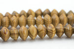 Natural Wood Saucer Shaped Beads - Sold by 15.5" Strands- Large Size- 16mm Gemstone Beads