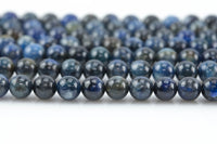 Natural Kyanite Beads,  Round, Full Strand  6mm, 8mm, 10mm  Smooth Gemstone Beads